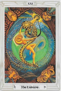 the universe, 21st card of the thoth tarot deck