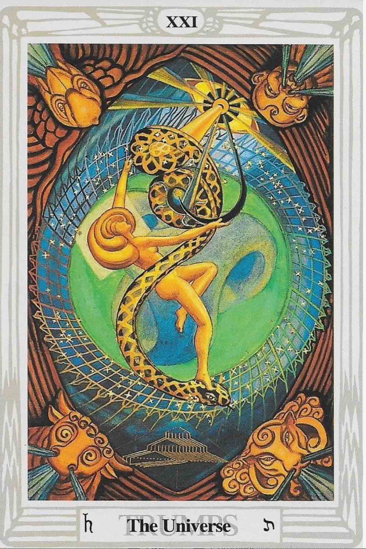the universe, 21st card of the thoth tarot deck